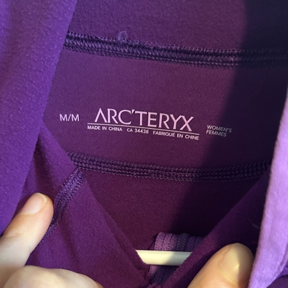 Arc'teryx Vibrant Purple Half-Zip Hoodie - Picture 2 of 5